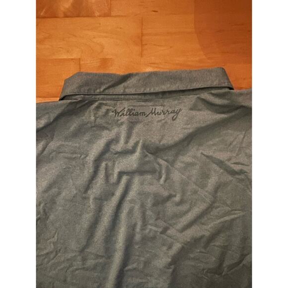 William Murray Polo Shirt Golf Performance Golf Short Sleeve Grey Plaid XXL - Picture 5 of 5